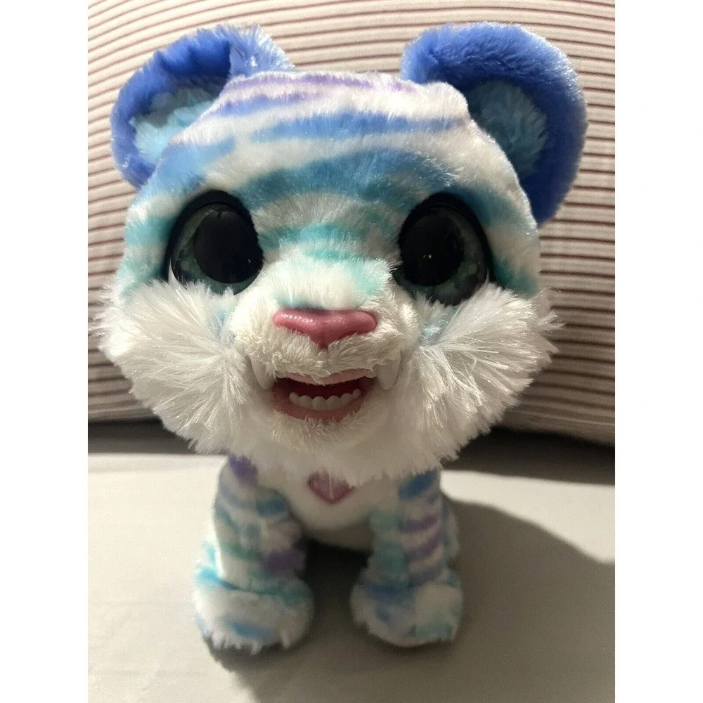 FurReal North Sabertooth Tiger Electronic Plush Chattering‎ Teeth Tested